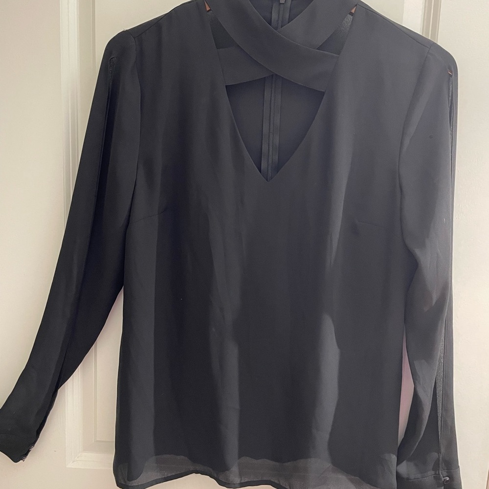 Black Dressy Top - Picture 3 of 6